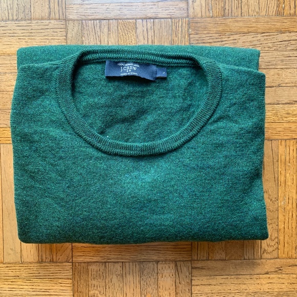 J. Crew Other - Men's J. Crew Green Merino Crew Neck Sweater, L
